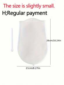 1 pieza Bolsa amasadora de silicona, Mezclador de masa antiadherente para uso doméstico en la cocina - Bolsa para amasar masa - Blanca - Ver 13