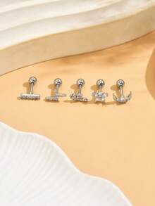 Latest European And American Luxury Exquisite Niche Design Butterfly, Heart, Bow, Petal Women's Earrings, Silver Threaded Bullet Plug Design Elegant Earrings, Suitable For Parties, Weddings, Mother's Day, Gifts - Earrings - View 3