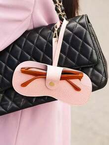 1/2pcs Glasses Organizer Bag,Portable Sunglasses Storage Pouch,Fashionable Versatile Eyeglass Holder, Glasses Case For Women, Travel Sunglasses Protective Cover,Travel-Friendly, Design Travel Essentials Travel Accessories Travel Must Haves - 彩色 - 查看 5