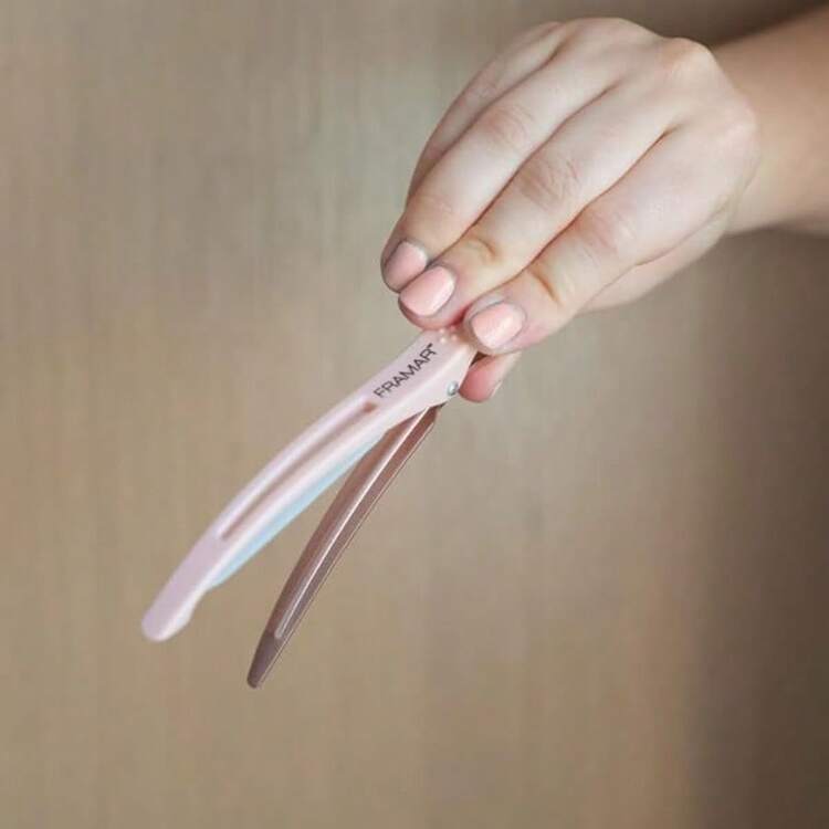 Framar - Paquete de 10 pinzas de pelo profenales para peinar pinzas de pelo de salón para seccionar el cab clips de corte de pelo paquete de 10 sin arrugas multiusos antideslizante - Neutral - Añade 6