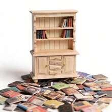 10/20/30 szt. mieszanych miniaturowych symulacji, stałe mini książeczki po angielsku, akcesoria do domków dla lalek w skali 1:12, modele mebli DIY, dekoracje, prezenty noworoczne/walentynkowe, mikroświat, dekoracje meblowe, dekoracje na imprezę, miniaturowa półka na książki wróżka - Miniaturowe ozdoby - Zobacz 2