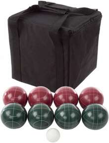 [Envíos locales] Juego de Bolas de Bocce Clásico, Juguete de Patio y Lawn para Adultos y Niños, Actividad de Familia al Aire Libre - Juego de bochas de tamaño completo - Ver 8