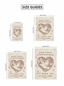 1 件无框“接受有限的失望”励志鸽子墙饰 - 心形和平鸽设计，暖色调可爱动物爱好者礼物，适合女孩卧室、宿舍、家庭办公室、教室，励志名言装饰和最佳礼品之选 - 無框 - 查看 8