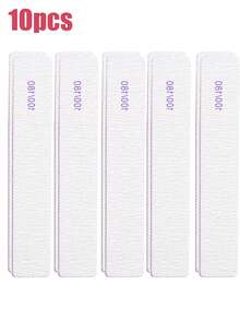 100/180 Grit Double-Sided Professional Reusable Nail File & Buffer, Suitable For Home Manicure And Salon Acrylic Nail Trimming Tools - Multicolor - View 14