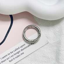 Factory Direct Zinc Alloy Spring Ring Handbag Luggage Clothing Round Ring Small Accessories Round Hanging Ring - Coffee Brown - View 21