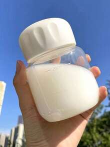 1pc Portable Takeaway Glass Coffee Cup Water Bottle With Lid, Milk Cup, Heat-Resistant Tea Cup, Household Kitchen Daily Use, Leak-Proof Travel Mug - Multicolor - View 7