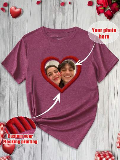 Áo thun nữ in theo yêu cầu, áo thun ngắn tay nữ, áo thun nữ, in hình ảnh của bạn, quà tặng vui nhộn, quà bất ngờ, trang phục thường ngày ngoài trời, thể thao & ngoài trời, đồ thể thao nữ, in nhung, thích hợp cho đi chơi/mua sắm/kỳ nghỉ/tiệc tùng/tụ họp/du lịch. Thiết kế áo thun in cá nhân hóa của riêng bạn, đồng phục xây dựng đội nhóm công ty, quần áo công sở, trang phục tùy chỉnh cho tiệc Valentine, thích hợp cho trò đùa, quà tặng bất ngờ, quà sinh nhật cho gia đình, bạn bè, quà tặng ngày lễ, Giáng sinh, kỷ niệm, quà tặng tùy chỉnh.