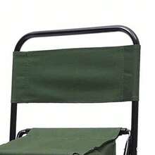 Silla Plegable Con Bolsa Para Camping Pesca Playa Picnic Exteriores y Actividades - Verde militar - Ver 8