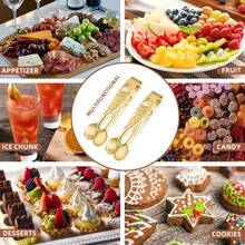 3个/6个装奢华金色迷你夹子，玫瑰图案糖夹，冰夹，高品质不锈钢小型餐具夹，冰夹，可爱茶会餐具夹，适用于咖啡馆、婚礼、情人节、新年、母亲节、生日等场合 - - - 查看 4