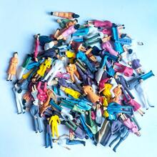 20/40/60pcs ABS Painted Miniature Model Figures, 1:50 Scale Model Train Scene People, Suitable For 3D Model Kits, Diorama Display, Easy To Store, Enhance Focus - Multicolor - View 13