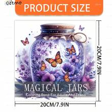 GDTME 一本成人奇幻冒险主题涂色书，包含精彩的冒险故事和神秘的魔法。内含24页创意十足、大胆独特的涂鸦，是学生返校或复活节的理想礼物。尺寸：7.9 x 7.9英寸，附赠5张贴纸。 - 奇幻冒險 - 查看 8