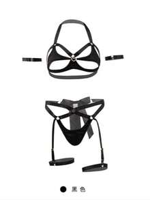 weiweihu Plus Size Ladies One-Piece See-Through Sexy Lingerie Metal Love Front Buckle One-Piece With Big Bow Ribbon On The Back Summer Breathable Pajamas (Free Thong) Suitable For Sharp Dance Party,Large Size Sexy Hollow Bow Tie Underwear Set,Valentine's Day,Lingerie Plus Size,Lingerie For Women,Lingerie For Women>Valentine,Valentines Plus Size,Mardi Gras,Moo Moo For Women,Night Wear Women,Lingerie For Women>Fishnet,Valentine Outfits For Women Plus,Sheer Lingerie,Lingerie For Women>Plus Size,Plus Size Fishnets,Plus Size Valentines,Lingerie Plus Size, Lingerie For Women>Club, Valentines Day Outfit, Valentine's Day>Lingerie - 黑色 - 查看 3