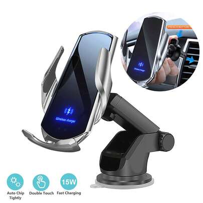 Wireless Car Charger, Magnetic USB Fast Charging Auto Clamping Car Charger Phone Mount Phone Holder Compatible With IPhone 17 16 15 14 13 12 Pro Max 11 XR XS, Compatible With Samsung Galaxy S26 S25 S24 Ultra S23 S22 S21, S20, S10+