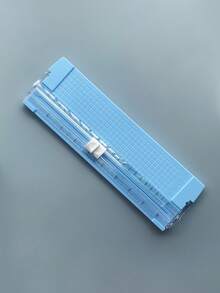 Cortador de papel A4, Cortador de fotos manual portátil de plástico, Herramienta de corte de guillotina mini para papel, fotos, documentos en el escritorio - Multicolor - Ver 18