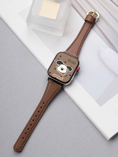 1 pieza Correa de reloj de cuero casual compatible con Huawei Watch FIT 1/2/3/4/4Pro - Accesorio de correa de cuero para reloj inteligente