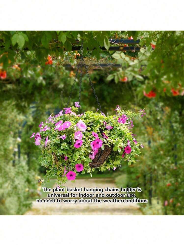 Flower Basket Hanging Chain, Suitable For Garden And Home Decor Suspension - Multicolor - View 11