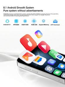 SERVO 18SE Mini Smartphone, Android 8.1, 2GB+16GB, Dual SIM, 3.0" Display, Dual Camera, MTK6580 3G WCDMA, Lightweight Compact Smartphone - Silver - View 5
