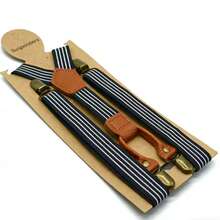 1 件男士 Y 型弹力吊带，英伦风格，带金属可调节扣，4 夹式背带，秋冬配饰万圣节服装，适合青少年、青年、男士、休闲、户外、运动、度假、毕业礼物、生日、日常穿着 - 藏蓝色 - 查看 12