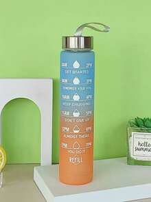 3件套哑光大容量吸管保温杯，耐热成人便携水壶，男士运动水壶 - 藍黃色 - 查看 17