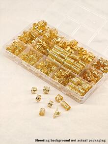 220 món phụ kiện tóc vàng, thích hợp cho kiểu tóc tết, trang sức tóc nữ, vòng và kẹp tóc kim loại để tết tóc, phụ kiện tóc phong cách Bohemian, kẹp tóc, thích hợp cho mùa hè, kỳ nghỉ, du lịch. - Vàng - Xem 5