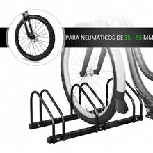 [Envíos locales] Soporte de Bicicleta de 3 Pisos Ajustable, Rack Multinivel para Bicicletas de Montaña y Carretera, Portabicicletas Estable para Almacenamiento en Garaje y Hogar - 1 - Ver 5