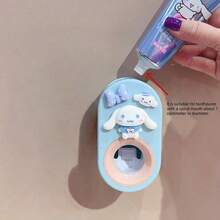 SANRIO Cartoon Cute Wall-Mounted Automatic Toothpaste Dispenser Set, Adorable Toothpaste Dispenser, Toothpaste Squeezer, Perfect Valentine's Day Gift, Thoughtful Gift - Red and Blue Large Size - View 5