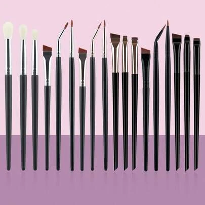 New 6 Pieces/Set Eyebrow Contour Brush Eyebrow Eyeliner Brush Portable Small Angle Eyebrow Brush Female Makeup Tool