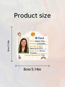 1pc Customizable Template/Teacher ID Card Template | Custom Teacher ID Badge | Name Badge | School & Homeschool ID Card | Custom Id Card Canva - Multicolor - View 7