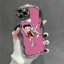 Estuche para teléfono  Champagne Bubble Compatible con  17,  16 Pro Max,  15 Pro Max,  13 y  12 Hecho de material de TPU que ofrece una sensación lujosa y protección contra golpes y caídas Un regalo perfecto para familiares, amigos, seres queridos, novios / novias y para aniversarios - Plateado - Ver 1