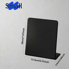 Desktop Metal Memo Board, Black Mini Erasable Chalkboard, Creative Arched Self-Standing Memo Board For Photo Display, Schedule, Promotion And Menu, Reusable - Multicolor - View 10