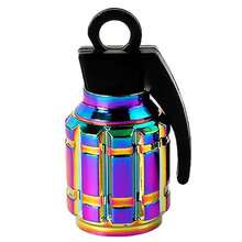 1pc Mountain Bike Valve Cap, Motorcycle Car Bicycle Colorful Aluminum Alloy Valve Cap - Multicolor - View 11