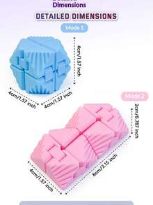 1个2026 3D打印无限魔方，色彩缤纷的创意减压玩具，可折叠拼图魔方，送给朋友、生日、派对、男孩女孩的完美礼物 - 彩色 - 查看 13