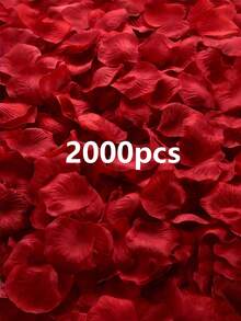 1000片/2000片人造玫瑰花瓣，仿真玫瑰花瓣，浪漫无纺布仿玫瑰花瓣，红/白/蓝/粉玫瑰花瓣，适用于婚礼、情人节礼物装饰、庆典装饰、家居装饰，浪漫手工散落花材，无纺布材质，多层花瓣，散落花材，告白花瓣，填充物，家居装饰，周年纪念装饰，情人节装饰 - 彩色 - 查看 11