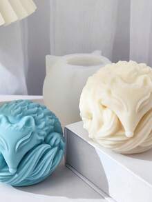 DIY Handmade Hugging Fox Gypsum Aromatherapy Silicone Mold, Multi-Purpose - White - View 4