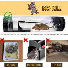 Trampas Para Ratas Ratones Efectivas Automática 2pcs - transparente - Ver 4