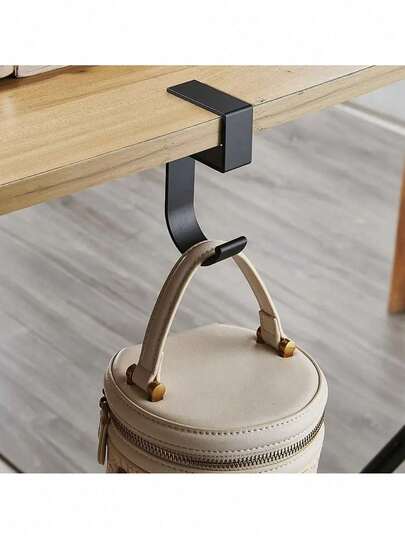 Bag Hanger For Closet, Purse Hanger And Purse Hooks For Closet, Handbag Hanger, White & Grey Storage Organizer For Backpacks, Clothes Or Handbag, Easy-To-Use Closet Accessory For Organization, Keeps Bags Off Surfaces, Ideal For Dorm Rooms, Small Spaces, And Home Decor, Fits Various Closet Racks And Doors, Clutter Eliminator And Stylish Organizer