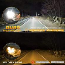 9004 faros de automóviles LED iluminan el foco, la luz alta y la luz baja se instalan sin daños 120000 LM - A - Ver 8