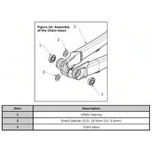 Whyte T129 Swing Arm Complement Bearing Max KP5AX X6 + KP6AX X2 - B - View 6