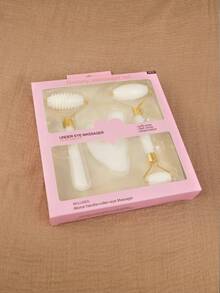 Bộ 3 dụng cụ massage mặt Gua Sha: 2 con lăn massage hai đầu, 1 tấm Gua Sha hình trái tim, giúp giảm sưng tấy, làm dịu và nâng cơ da cho làn da rạng rỡ. Thích hợp cho làm đẹp, chăm sóc da, spa, tự chăm sóc bản thân, dụng cụ chăm sóc da, chăm sóc da mặt, dụng cụ dành cho chuyên viên làm đẹp, massage, dụng cụ massage mặt, con lăn massage mặt. - Nhiều màu - Xem 3