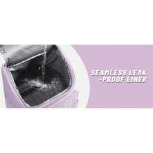 33 Can Leakproof Cooler Backpack, Insulated Waterproof Design Lunch Backpack Cooler For Outdoor Hiking, Camping & Picnics, Purple - Purple - View 9