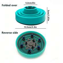 1个硅胶可折叠吹风机扩散器，便携式耐热硅胶可伸缩造型扩散器，专业沙龙级吹风机可伸缩喷嘴造型扩散器 - 多色 - 查看 15