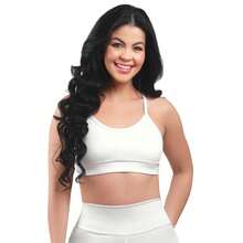 Work Fitness Kit Of 2 Premium Reinforced Polyamide Strappy Sports Bras For Gym Use - Black and White - View 2