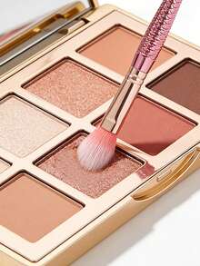 3pcs High-Quality Makeup Brush Set, Including Blush, Contour, And Highlighter Brushes, Soft Bristles, Durable - Pink - View 7