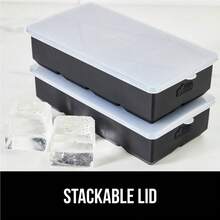 GORILLA GRIP Slow Melting Large Silicone Ice Cube Tray For Freezer, 2 Pack, Easy To Push 8 Giant Square Cubes, Use For Cocktails, Iced Coffee, Water Bottle, Frozen Puree, Kitchen Bar Essentials, Black - Black - 查看 7