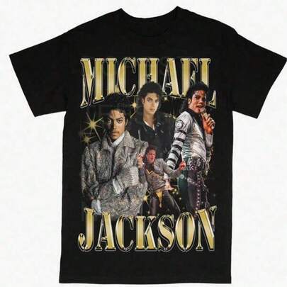 2026 Michaels Jacksons King Of Pop Rip Rap Style T Shirt Black Crew S 5Xl Heart & Slogan Bodybuilding Top Boyfriend Style Casual Wear Suitable For AllSeasons Graphic Tee Men Playera De Hombre T-Shirts For Men  Funny Shirt MarDi Gras Graphic Tees Women