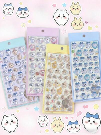 Vivid 3D Embossed Crystal Stickers, Suitable For Small Octagonal Phone Case DIY Decoration Stickers. Suitable For Children's Scrapbooks And Diaries. Also Applicable For Decorating Phones, Laptops, Luggage, Water Bottles, Skateboards, Notebooks And Guitars. Suitable For Daily Use, Children's Birthday Gifts, Back To School Supplies, Travel Accessories Sets, And Teenage Room Decor.