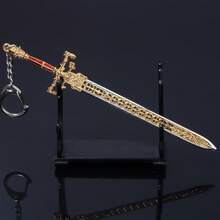 14cm Dark Moon Greatsword Elden Ring Bloodhound's Fang Keychain Cosplay Prop, Unisex Backpack Decoration - one-size - View 8