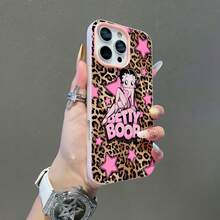 ベティ・ブープのヒョウ柄スマホケース。 17、 16 Pro Max、 15 Pro Max、 13、 12に対応。高級電気メッキ仕上げのソフトTPU素材を使用。クリーミーな波型テクスチャ。フルエッジ保護。正確なカットアウト。ぴったりフィット。快適なグリップと優れた質感。家族、友人、恋人、クリスマスのプレゼントに最適です。 - ピンク CZ66 - チェックする 4
