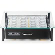 Bartesian - Organizador de cajones para almacenar cápsulas para hacer cócteles, elegante soporte y dispensador para coctelería, accesorios para bar en casa, para máquina, capacidad para 36 cápsulas - Cajón de cápsulas - Ver 1