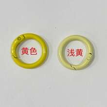 Factory Direct Zinc Alloy Spring Ring Handbag Luggage Clothing Round Ring Small Accessories Round Hanging Ring - Coffee Brown - View 15